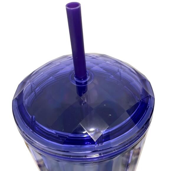 Starbucks 2022 Fall Purple Holographic Kaleidoscope Dome 24oz Venti Tumbler Nwt - Picture 4 of 7